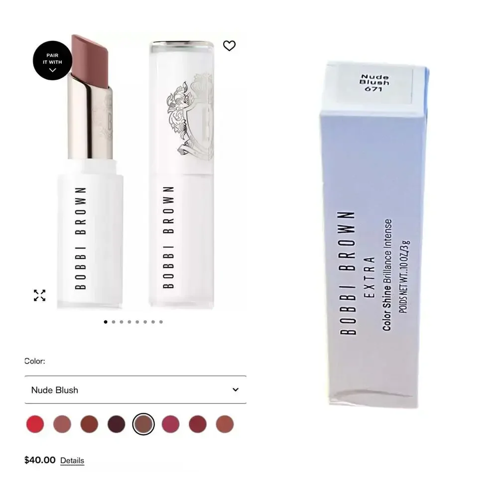 Reserved for Kerri: Bobbi Brown Extra Color Shine Lipstick Nude Blush 671. NIB!